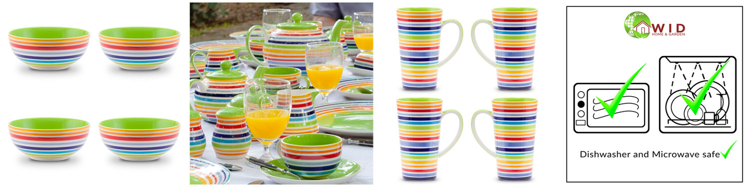 Bright rainbow table items